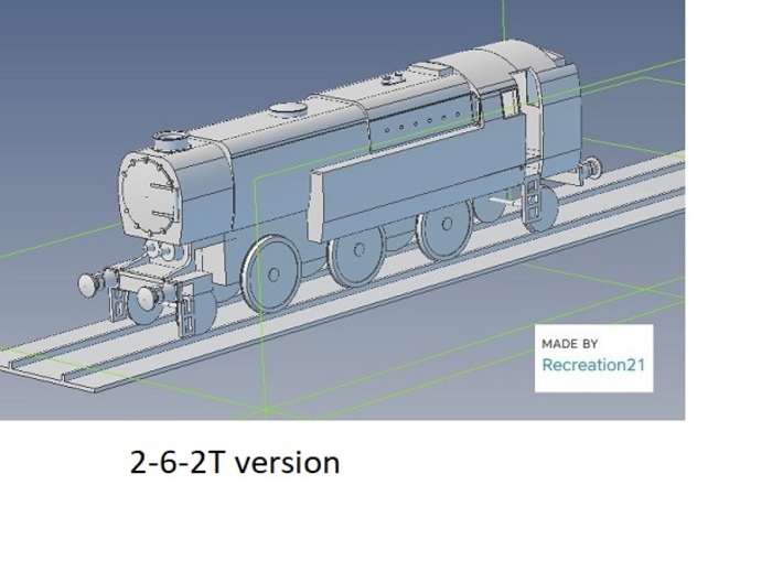b-100-q1-loco-2-6-2T 3d printed 