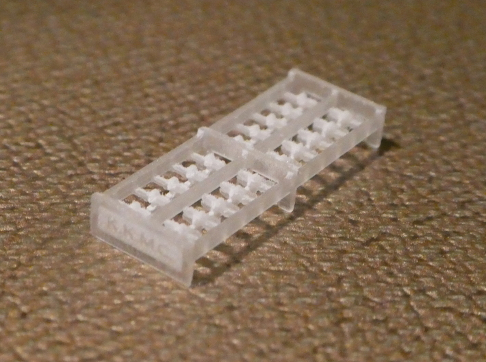 HO Retainer Valve Bulk Packs 3d printed This &quot;small&quot; size sprue contains 20 retainer valves.