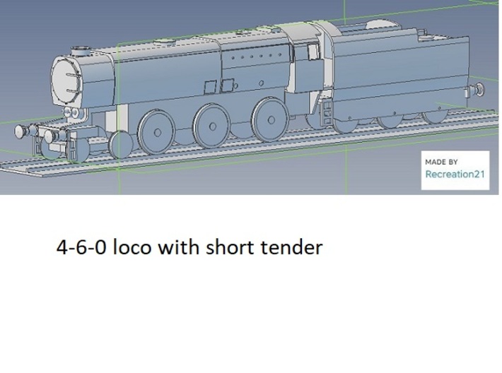 b-100-q1-loco-2-10-0-body 3d printed 