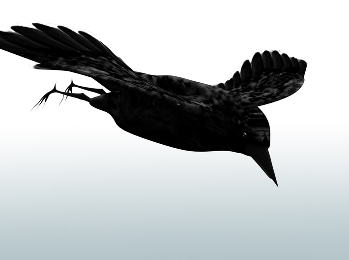 crow 3d printed 