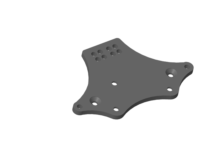 Axial 4 Link Plate Front Rear Servo Mount 3d printed 