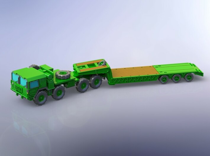 MAN M1014 with M870A1 Semitrailer 1/160 3d printed