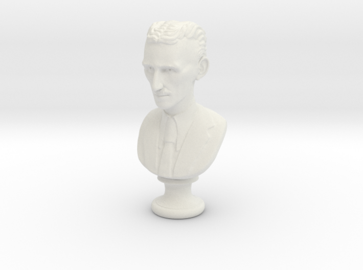 Nikola Tesla Bust Small 3d printed 