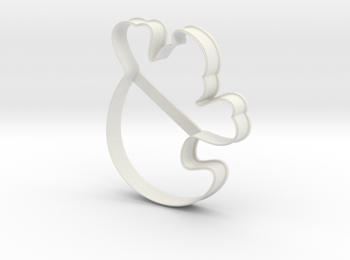 Ghost cookie cutter for professional 3d printed