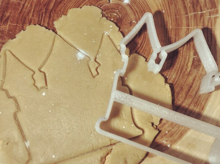 Castle cookie cutter for professional 3d printed