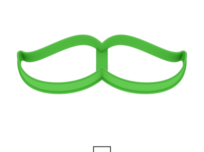 Mustache 2 cookie cutter for professional 3d printed 