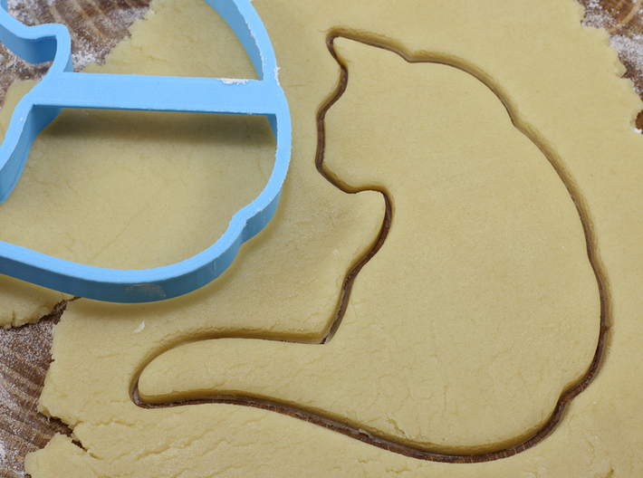 Cat 2 cookie cutter for professional 3d printed 