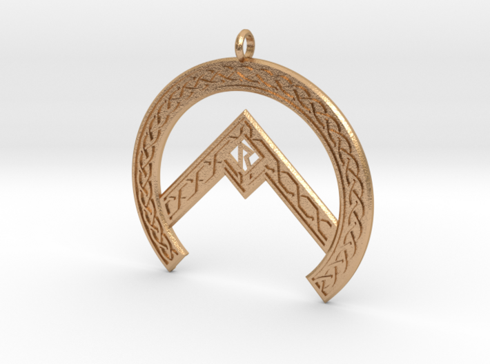 Rune Pendant 3d printed