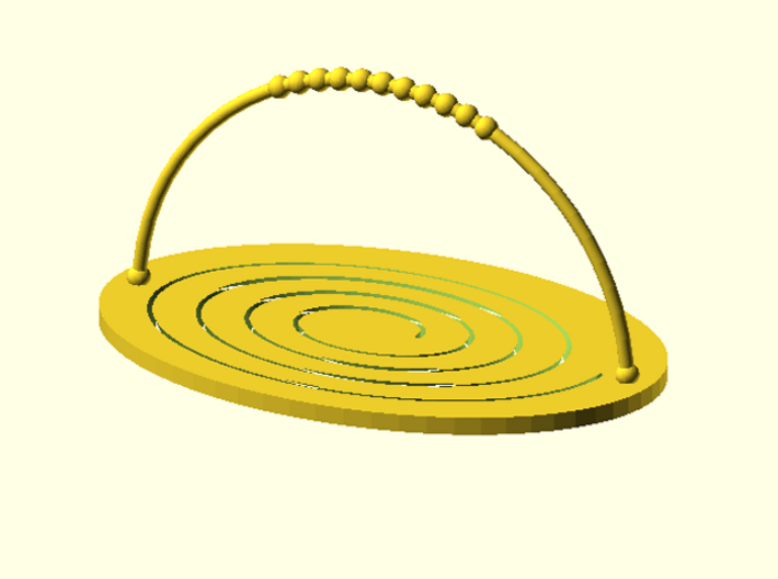 Folding Basket 3d printed Digital Image