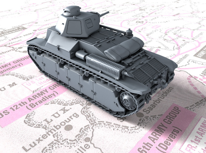 1/120 (TT) French Char D2 AMX4 SA35 Medium Tank 3d printed 1/120 (TT) French Char D2 AMX4 SA35 Medium Tank