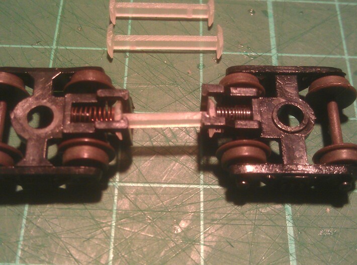 N Scale Fixed Coupling 9mm X20 3d printed (12mm Coupling Used In Photo)