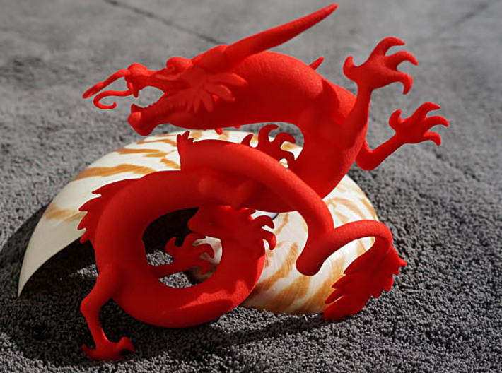 Dragon_Chinese_100mm 3d printed 