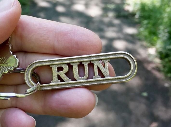 RUN Keychain Gift for Runners 3d printed Gift for Runners!