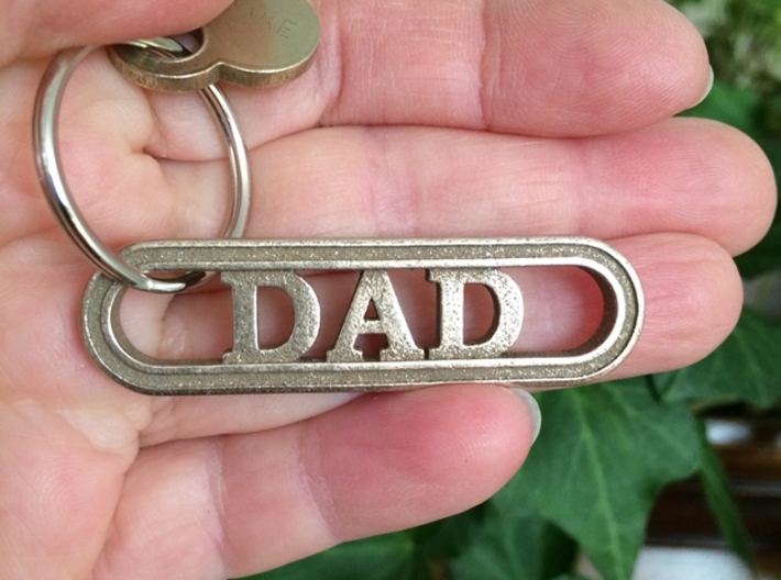 Dad Keychain - For the Hard-to-Shop-for Dad 3d printed Best Dad Keychain