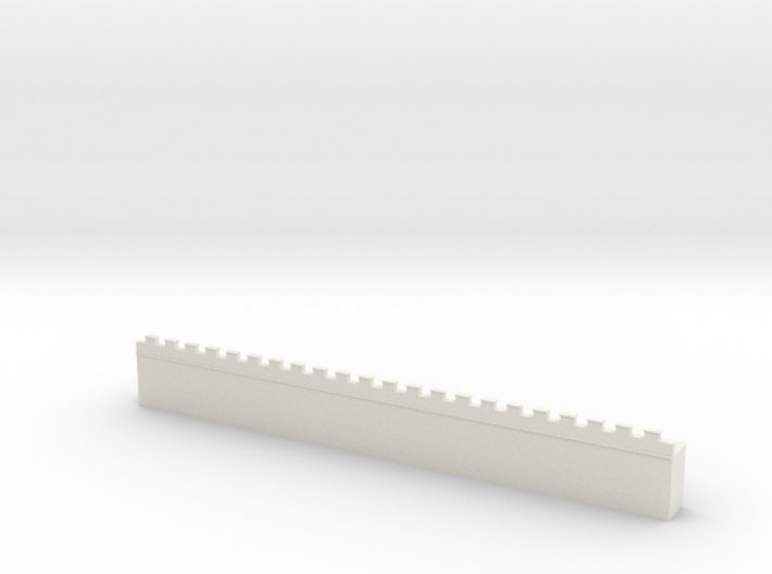 Roman Straight Wall Section Basic (6mm) 3d printed 
