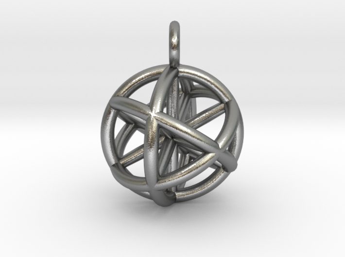 Vector Equilibrium Sphere 20mm- with 6 axis 3d printed