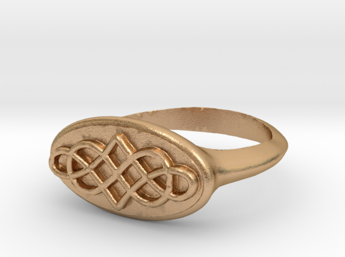 Celtic Infinity Ring 3d printed