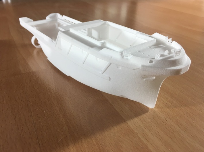 Lewek Kea, Hull (1:200, RC) 3d printed hull as it comes printed