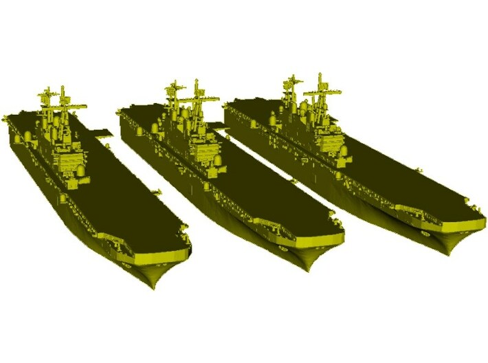 1/2000 scale USS Tarawa LHA-1 assault ships x 3 3d printed