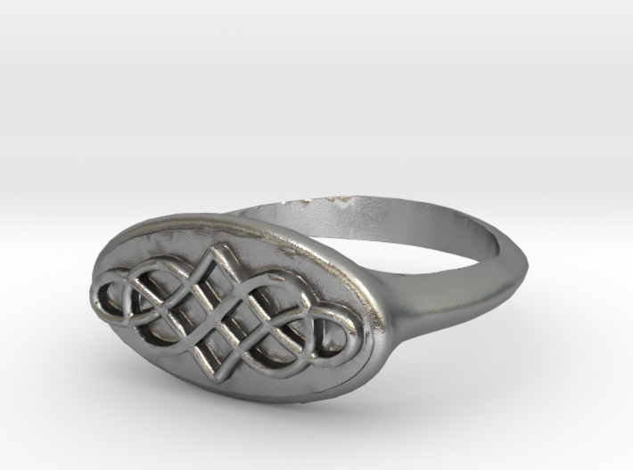 Celtic Infinity Ring  3d printed 