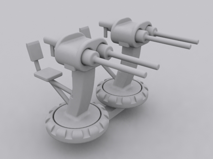 Twin Machine Gun Set 3d printed