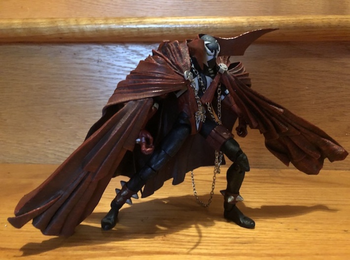 Spawn 10th Anniversary Figure Ankle Peg 3d printed The figure holds a pose like it never broke!