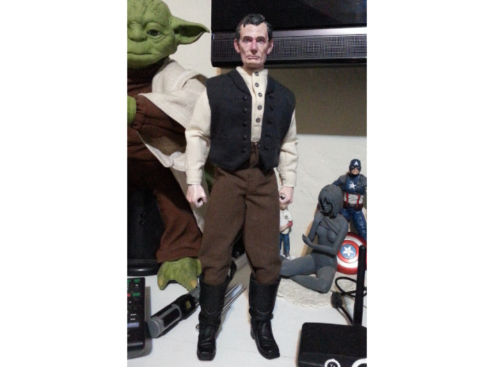 1:6 scale Abe Action figure sculpt 3d printed Attached to the action figure