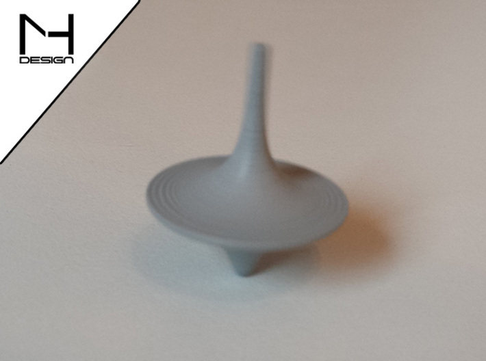 Spinning Top / Tol Inception 3d printed Polished Alumide (spinning)