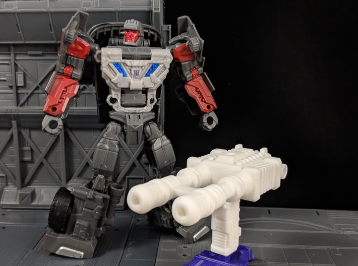 TF Combiner Wars Brake-Neck Wildrider Car Cannon 3d printed Combine with other parts to form a Gunner station