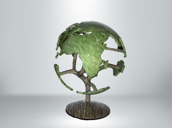 Tree Globe Desk Art 3d printed