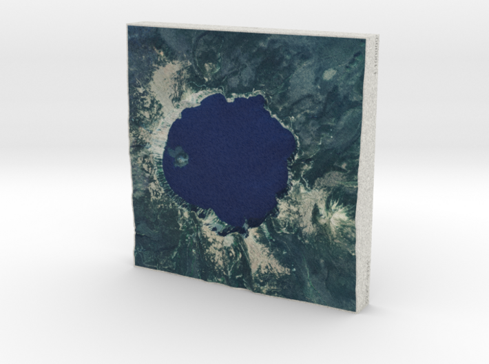 Crater Lake, Oregon, USA, 1:100000 Explorer 3d printed 