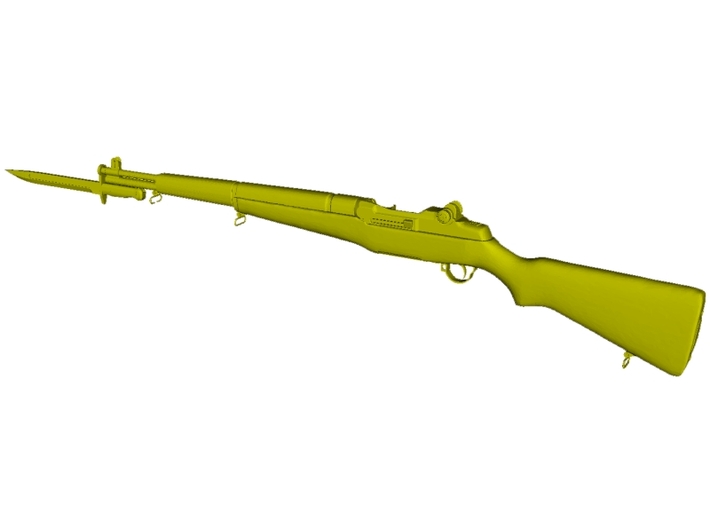 1/22.5 scale Springfield M-1 Garand &amp; bayonet x 1 3d printed