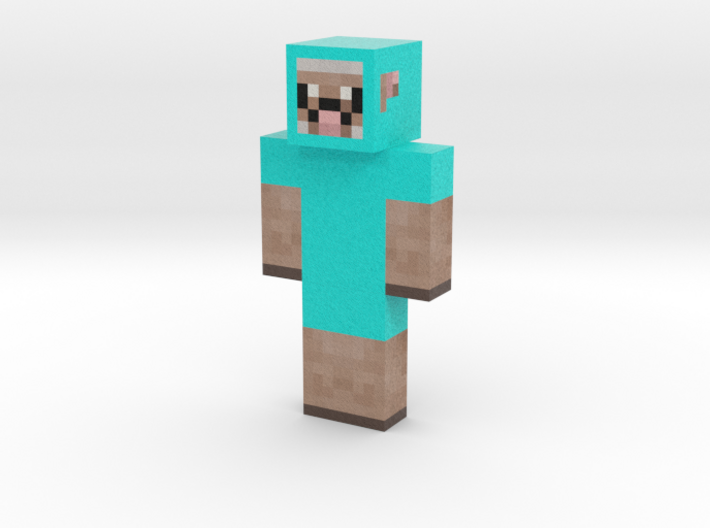 blue sheep | Minecraft toy 3d printed