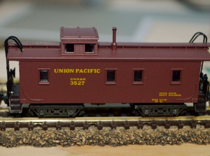 T58p x8 N offset passenger truck, Caboose, Overton 3d printed From a satisfied customer: &quot;My first OWR&amp;N CA with your wonderfully designed trucks!&quot;