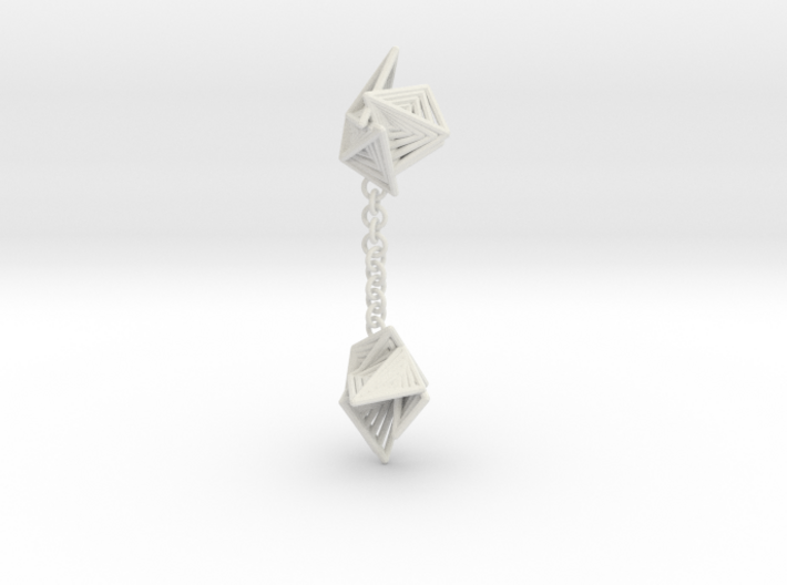 Tetryn Dangle Earrings Small 3d printed
