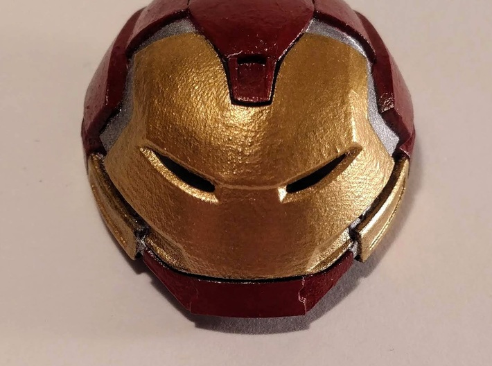 Hulkbuster Head (hi res/with rotation) 3d printed Medium, smooth fine detail, with rotation