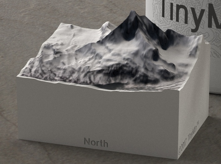 Matterhorn, Switzerland/Italy, 1:100000 Explorer 3d printed 