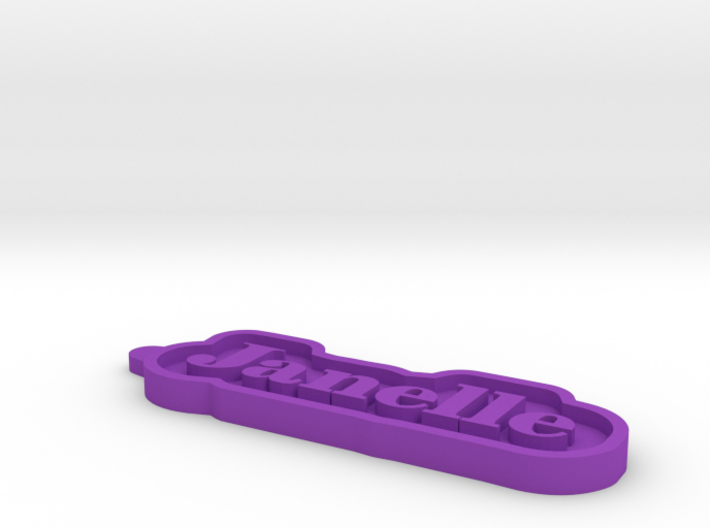 Janelle Name Tag 3d printed