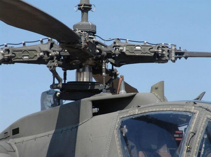 1/48 scale Boeing AH-64 Apache detailed rotorhead 3d printed 