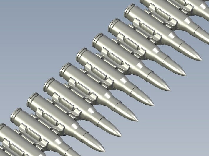 1/20 scale 7.62x51mm NATO ammunition x 150 rounds 3d printed 