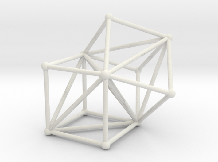 Goldner-Harary graph 3d printed