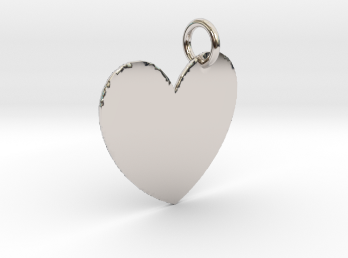 Love you to the moon and back Pendant 3d printed