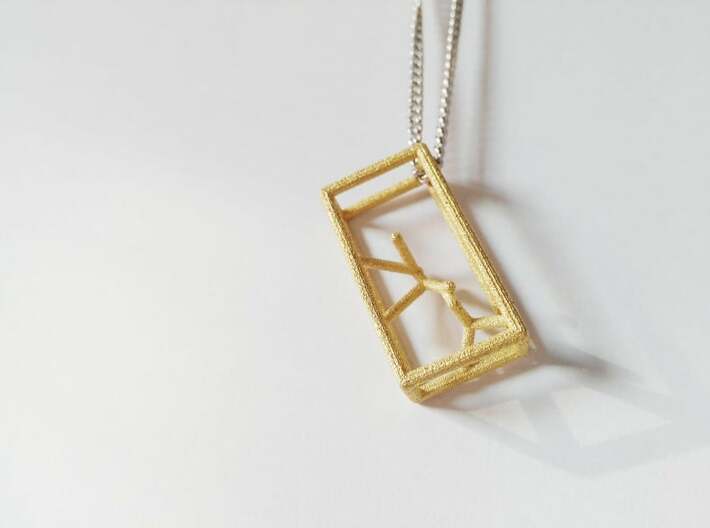 Naked Parallelepiped Pendant 3d printed 