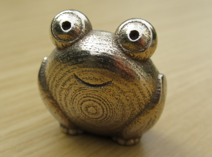 Pocket frog (v2) 3d printed front view