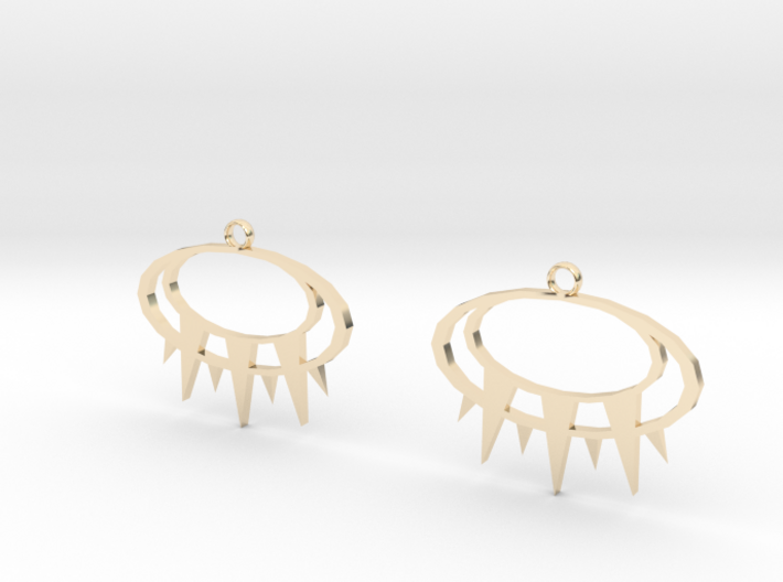 Kyra Earrings 3d printed