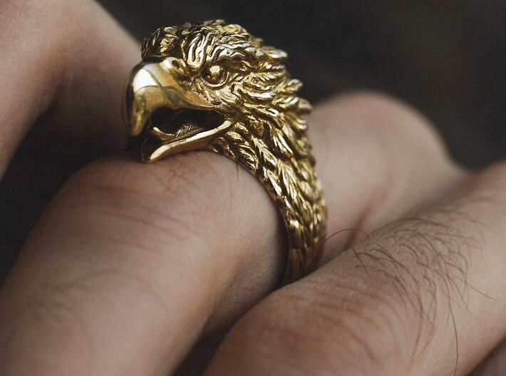 Eagle Ring 3d printed 
