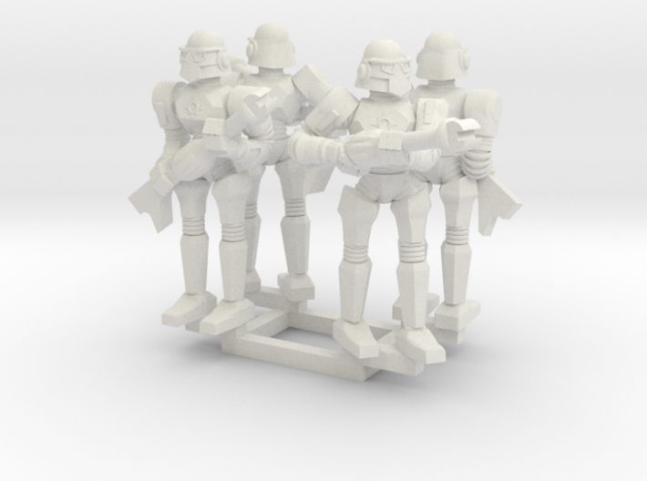 Minion Bots Posed Four 3d printed