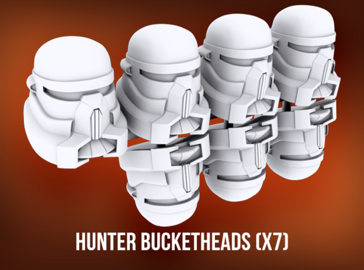 Hunter Bucketheads (x7) 3d printed 