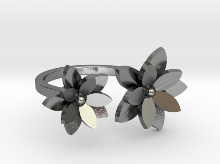 Flower Ring M 3d printed
