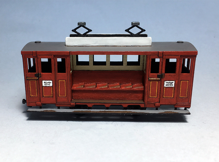 HO Scale Historic Wellington Cable Car  3d printed 